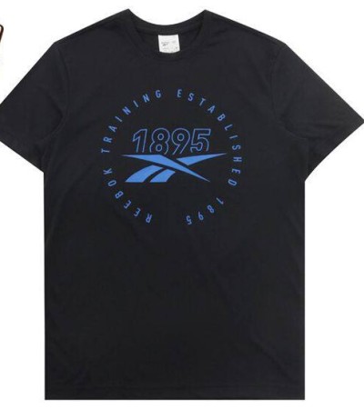 Reebok men's classic fitness training casual sports cotton short sleeve T-shirt