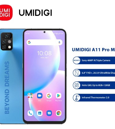 UMIDIGI A11 Pro Max 8G+128GB | SG官方商店| 6.8 FHD 2K显示屏| 48MP三合一摄像头| 5150mAh